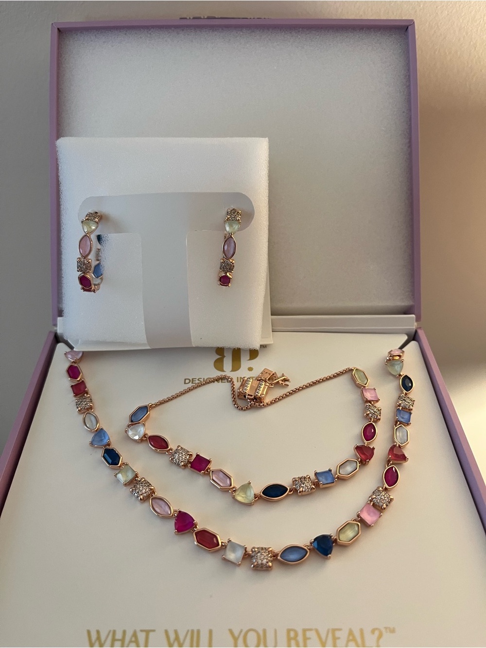 Bomb Party jewel candy 2026 Tokyo pop rose Earrings, bracelet and Necklace Set